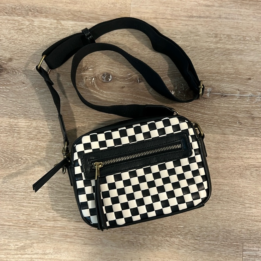 NWOT Checkered Crossbody Bag
